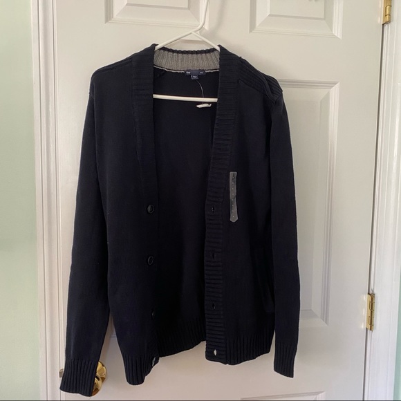 NWT! Unisex Gap Navy Cardigan - Picture 1 of 5